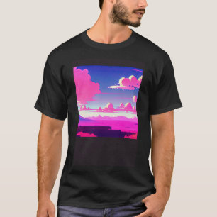 Synthwave outrun retrowave futuresynth sci fi 7 T-Shirt
