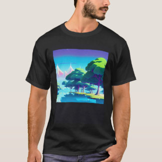 Synthwave outrun retrowave futuresynth sci fi 80 T-Shirt