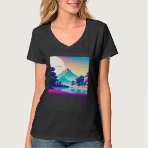 Synthwave outrun retrowave futuresynth sci fi 8 T-Shirt