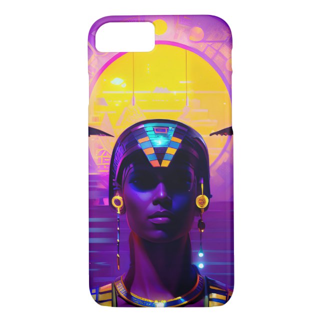 Synthwave Pharaoh Case-Mate iPhone Case (Back)
