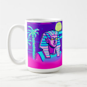 Synthwave Pharaoh Coffee Mug