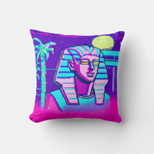 Synthwave Pharaoh Cushion