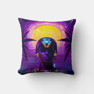 Synthwave Pharaoh Cushion