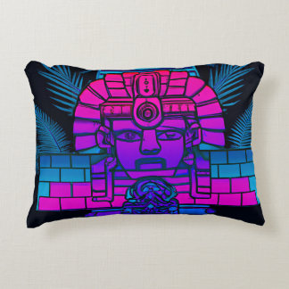 Synthwave Pharaoh Decorative Cushion