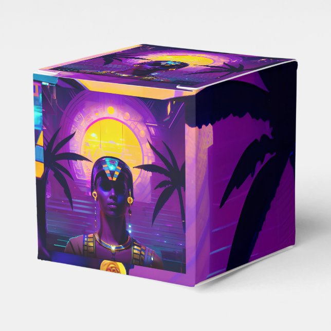 Synthwave Pharaoh Favour Box (Front Side)