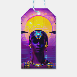 Synthwave Pharaoh Gift Tags