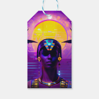 Synthwave Pharaoh Gift Tags
