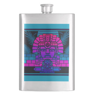 Synthwave Pharaoh Hip Flask