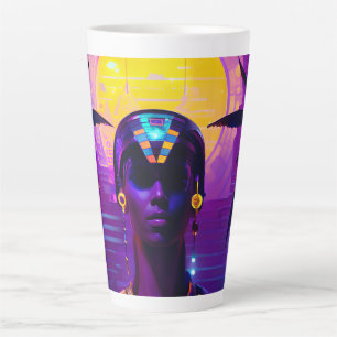 Synthwave Pharaoh Latte Mug