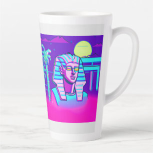 Synthwave Pharaoh Latte Mug