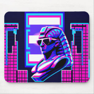 Synthwave Pharaoh Mouse Mat