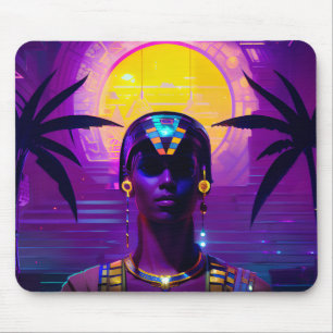Synthwave Pharaoh Mouse Mat