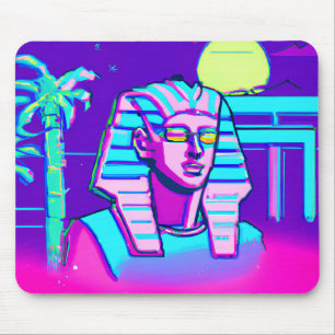 Synthwave Pharaoh Mouse Mat
