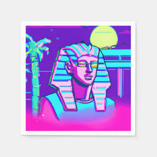 Synthwave Pharaoh Napkin