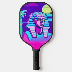 Synthwave Pharaoh Pickleball Paddle