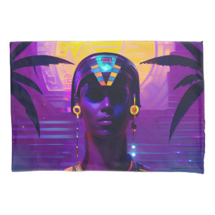 Synthwave Pharaoh Pillowcase