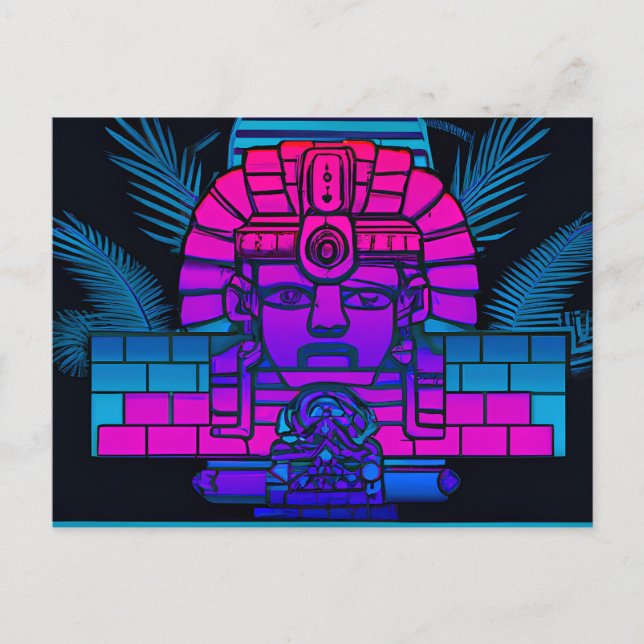 Synthwave Pharaoh Postcard (Front)