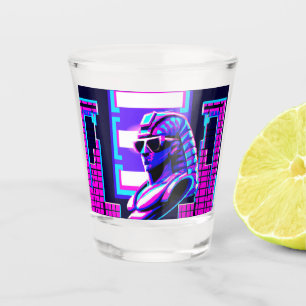 Synthwave Pharaoh Shot Glass