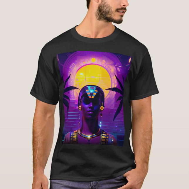 Synthwave Pharaoh T-Shirt (Front)