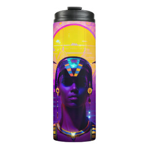 Synthwave Pharaoh Thermal Tumbler