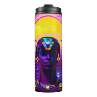 Synthwave Pharaoh Thermal Tumbler