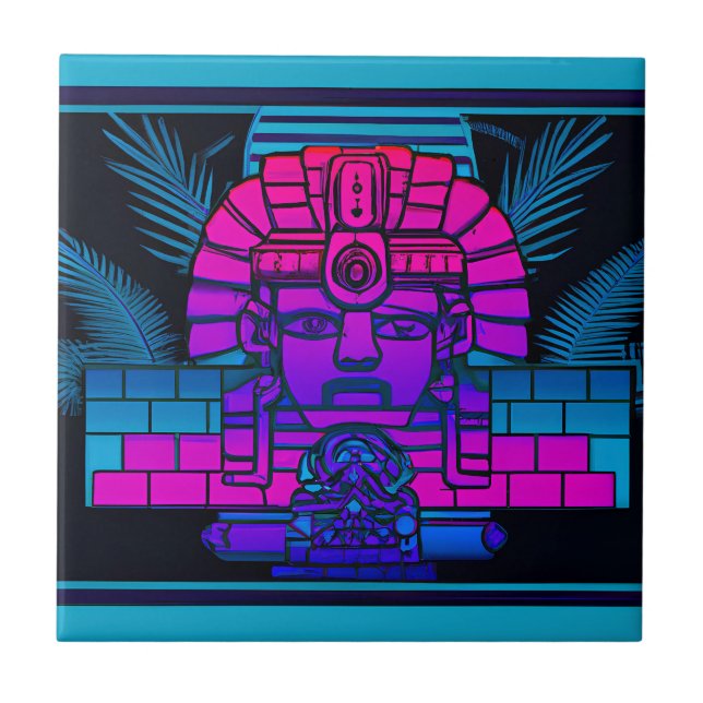 Synthwave Pharaoh Tile (Front)