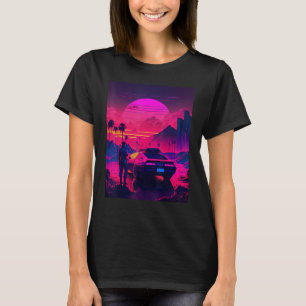 Synthwave Retrowave Design For The Eighties Music T-Shirt