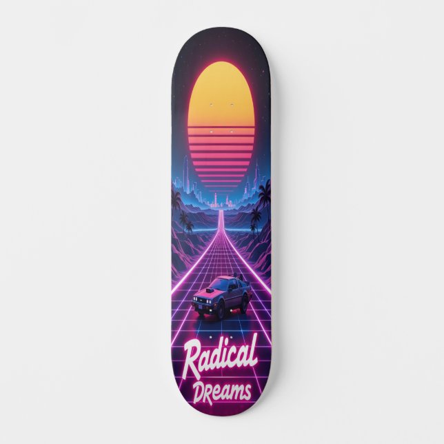 Synthwave Shred Edition 3 Skateboard (Front)