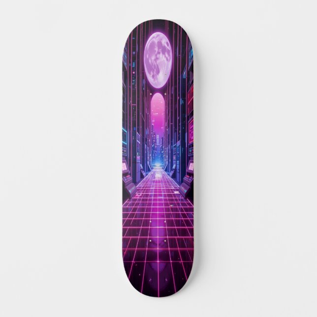 Synthwave Shred Edition 4 Skateboard (Front)