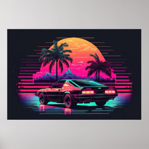 Synthwave Summit: Racing to the Sunset Poster