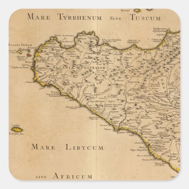 Syracuse and Italy Square Sticker (Front)