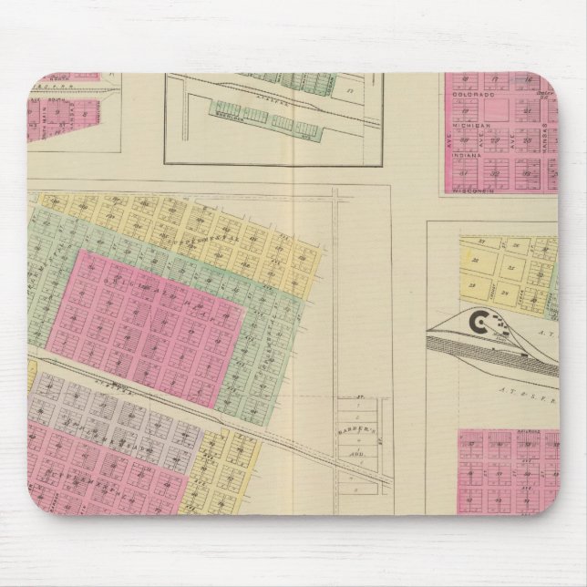 Syracuse, Coolidge, Hudson, Loco, Kansas Mouse Mat (Front)