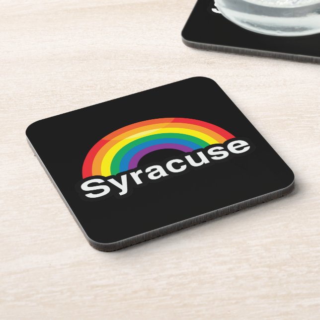SYRACUSE LGBT PRIDE RAINBOW COASTER (Left Side)