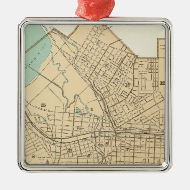 Syracuse Metal Tree Decoration (Front)