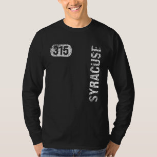 Syracuse New York 315 Area Code Vintage Retro T-Shirt