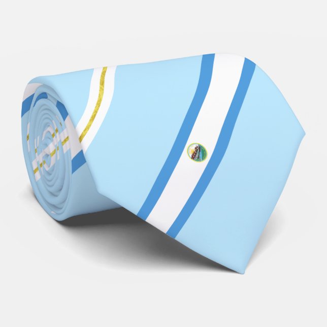 Syracuse (New York) city flag Neck Tie (Rolled)