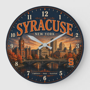 Syracuse New York Large Clock
