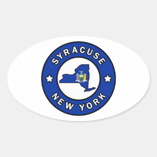 Syracuse New York Oval Sticker
