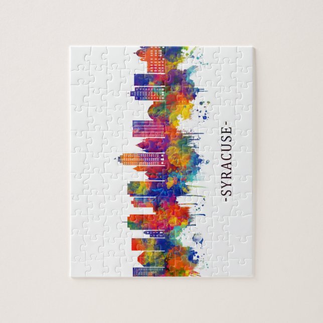 Syracuse New York Skyline Jigsaw Puzzle (Vertical)