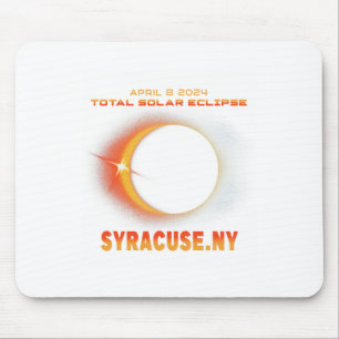 Syracuse New York Total Solar Eclipse 2024  Mouse Mat