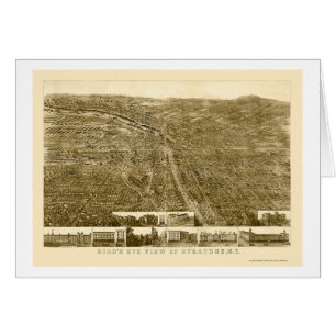 Syracuse, NY Panoramic Map - 1868