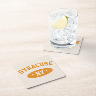 Syracuse, NY Retro Athletic-Style Paper Coasters