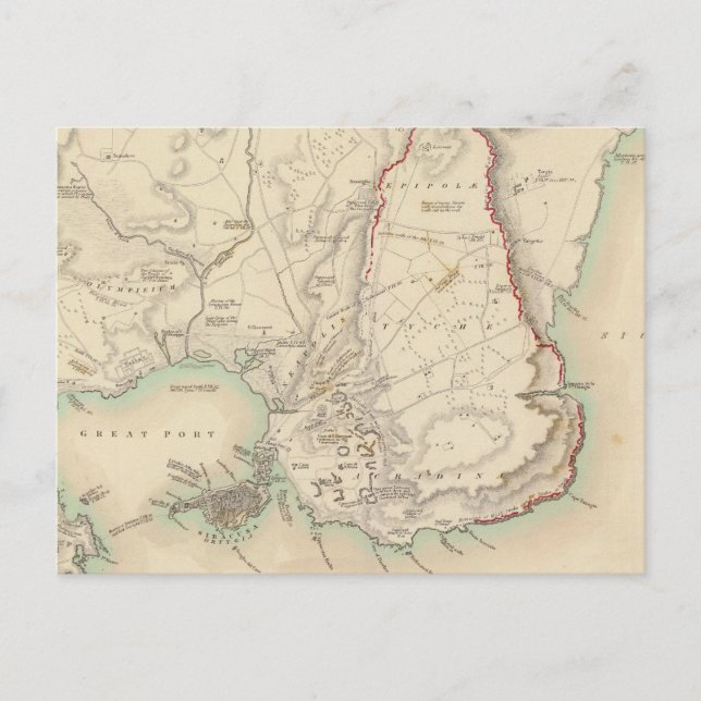 Syracuse & remaining vestiges of its five cities postcard (Front)