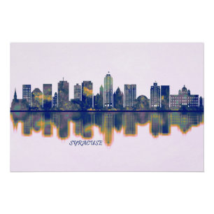 Syracuse Skyline Poster