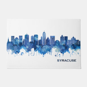 Syracuse USA Skyline Blue Doormat