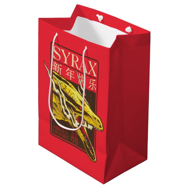 Syrax New Year | 新年快乐 Medium Gift Bag (Front Angled)