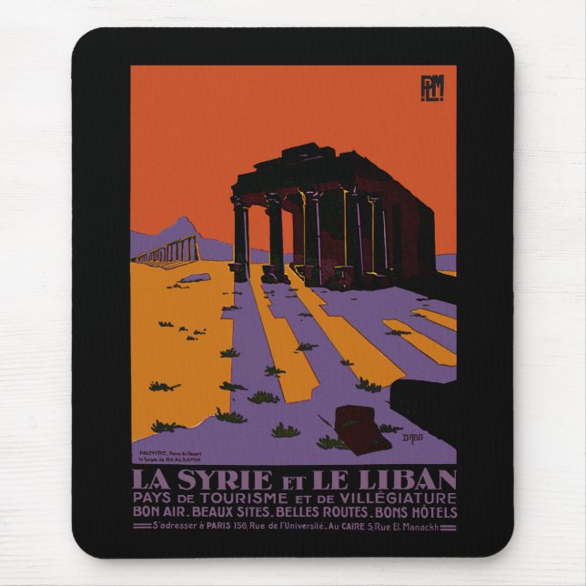 Syria and Lebanon Mouse Mat (Front)