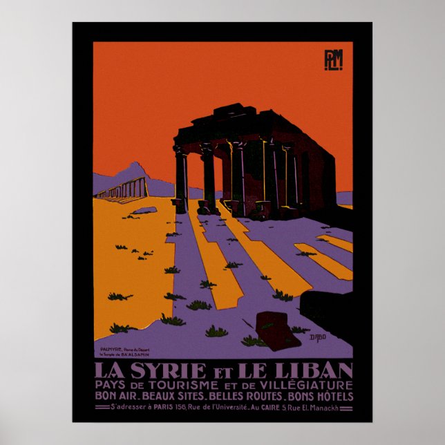 Syria and Lebanon Poster (Front)
