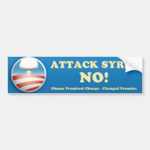 Syria Anti-War Bumper Sticker