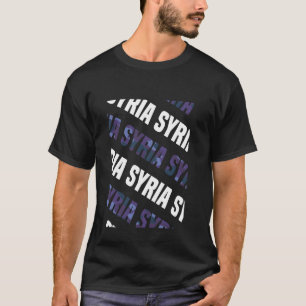 Syria Camo Pattern Purple Camouflage T-Shirt